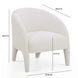 Kris Cream Upholstered Accent Chair