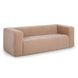 Alder Peach Chenille 89" Upcycled Sofa