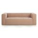 Alder Peach Chenille 89" Upcycled Sofa