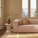 Alder Peach Chenille 89" Upcycled Sofa