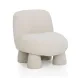 Stomp Cream Performance Fabric Upholstered Accent Chair