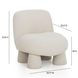 Stomp Cream Performance Fabric Upholstered Accent Chair