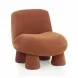 Stomp Rust Performance Fabric Upholstered Accent Chair