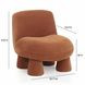 Stomp Rust Performance Fabric Upholstered Accent Chair