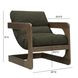 Palma Forrest Green Upholstered Accent Chair