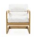 Palma Cream Performance Fabric Upholstered Accent Chair