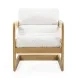 Palma Cream Performance Fabric Upholstered Accent Chair