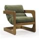 Palma Forrest Green Performance Fabric Upholstered Accent Chair