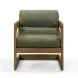 Palma Forrest Green Performance Fabric Upholstered Accent Chair