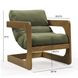 Palma Forrest Green Performance Fabric Upholstered Accent Chair