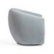 Jordan Baby Blue and Cream Performance Fabric Upholstered Swivel Accent Chair