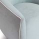 Jordan Baby Blue and Cream Performance Fabric Upholstered Swivel Accent Chair