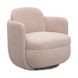 Wolfie Pink Performance Fabric Upholstered Swivel Accent Chair