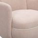 Wolfie Pink Performance Fabric Upholstered Swivel Accent Chair