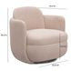 Wolfie Pink Performance Fabric Upholstered Swivel Accent Chair
