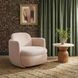 Wolfie Pink Performance Fabric Upholstered Swivel Accent Chair
