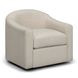 Thao Cream Upholstered Swivel Accent Chair