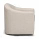 Thao Cream Upholstered Swivel Accent Chair