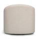 Thao Cream Upholstered Swivel Accent Chair