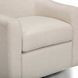 Thao Cream Upholstered Swivel Accent Chair