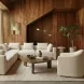 Thao Cream Upholstered Swivel Accent Chair