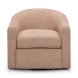 Thao Blush Upholstered Swivel Accent Chair