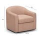 Thao Blush Upholstered Swivel Accent Chair