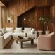 Thao Blush Upholstered Swivel Accent Chair
