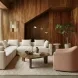 Thao Blush Upholstered Swivel Accent Chair