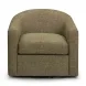 Thao Green Upholstered Swivel Accent Chair