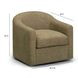 Thao Green Upholstered Swivel Accent Chair