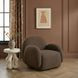 Marius Brown Performance Fabric Upholstered Accent Chair