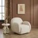 Marius Cream Performance Fabric Upholstered Accent Chair