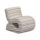 Senna Taupe and White Upholstered Accent Chair