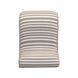 Senna Taupe and White Upholstered Accent Chair