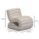 Senna Taupe and White Upholstered Accent Chair
