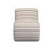 Senna Taupe and White Upholstered Accent Chair