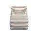 Senna Taupe and White Upholstered Accent Chair
