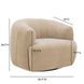 Jasmine Oat Upholstered Swivel Accent Chair
