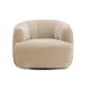 Jasmine Oat Upholstered Swivel Accent Chair
