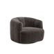 Jasmine Chocolate Upholstered Swivel Accent Chair