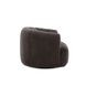 Jasmine Chocolate Upholstered Swivel Accent Chair