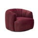 Jasmine Berry Red Performance Fabric Upholstered Swivel Accent Chair