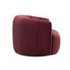 Jasmine Berry Red Performance Fabric Upholstered Swivel Accent Chair