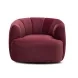 Jasmine Berry Red Performance Fabric Upholstered Swivel Accent Chair