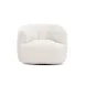Jasmine Cream Performance Fabric Upholstered Swivel Accent Chair