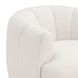 Jasmine Cream Performance Fabric Upholstered Swivel Accent Chair