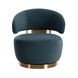 Austin Dark Teal Performance Velvet Swivel Accent Chair