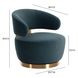 Austin Dark Teal Performance Velvet Swivel Accent Chair