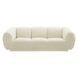 Emmet Cream Velvet 90" Sofa